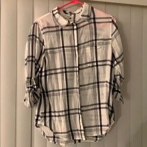 M express boyfriend fit button up